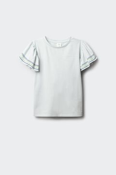 Springfield Kids T-shirt de manga curta b&aacute;sica com folho estampado para menina