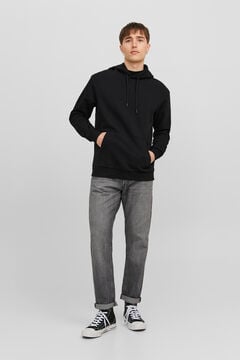 Springfield Sweatshirt com capuz padrão preto