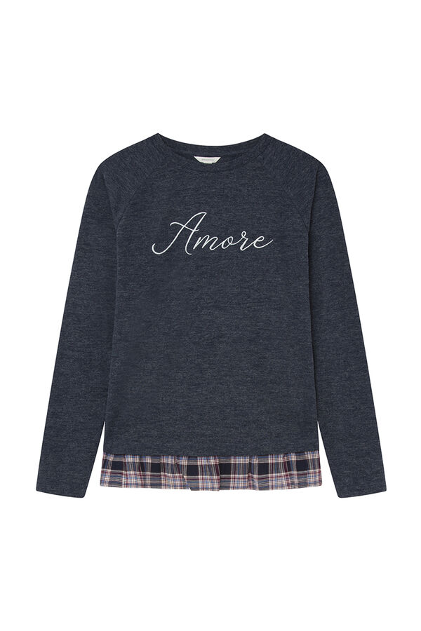 Springfield Amore' cut jersey-knit T-shirt navy