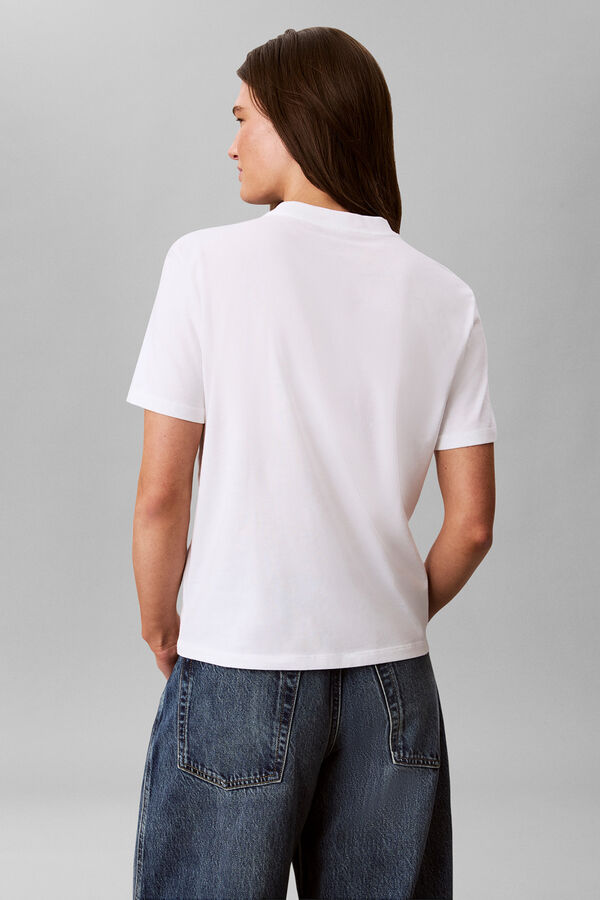 CK Jeans Short sleeve T-shirt logo blanc