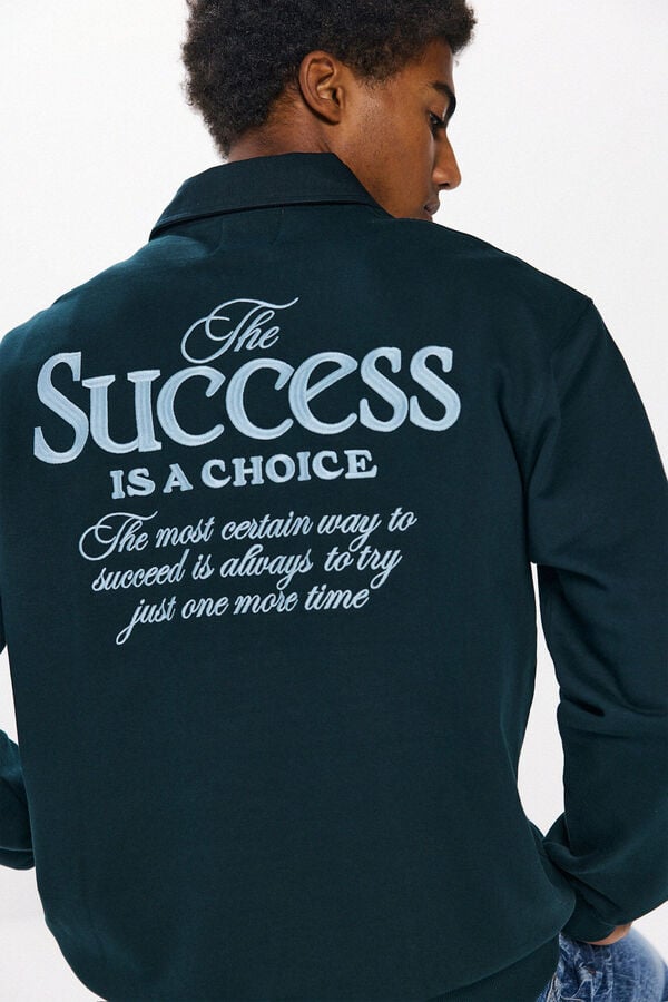 Springfield Success sweatshirt staklo-zelena