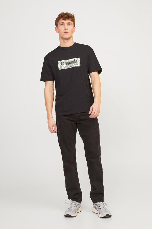 Springfield Camiseta print delantero negro