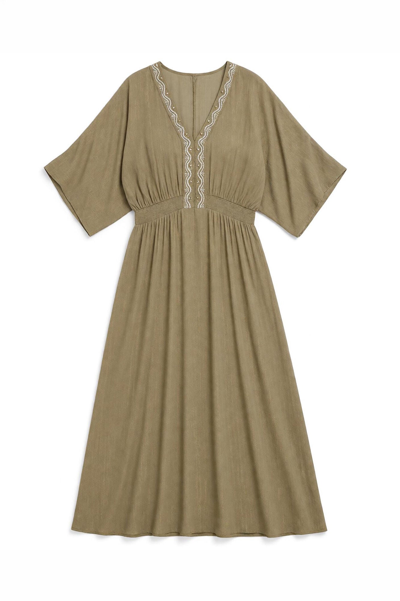 Springfield Embroidered bead midi dress