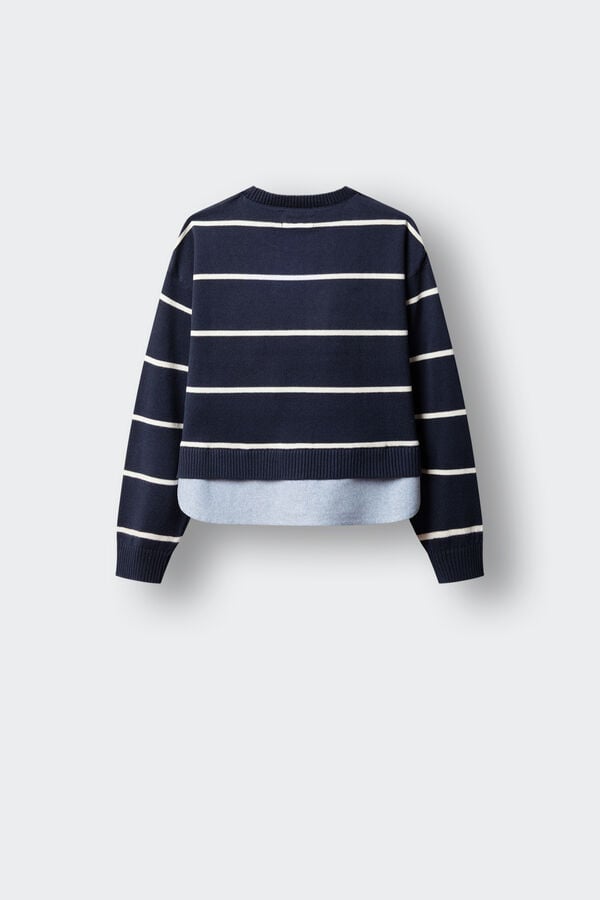Springfield Kids Jersey bimateria ni&ntilde;a azul