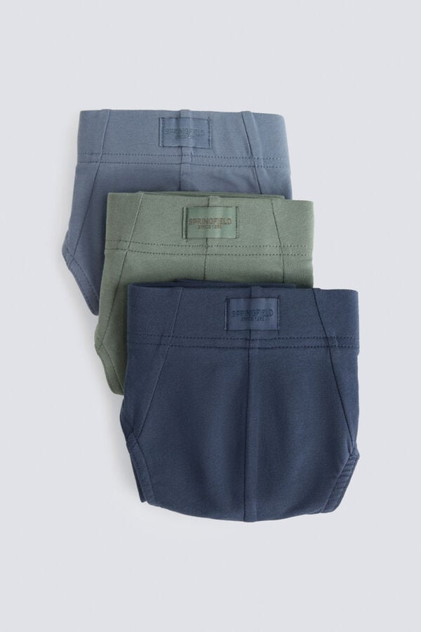 Springfield Pack 3 comfort briefs blue