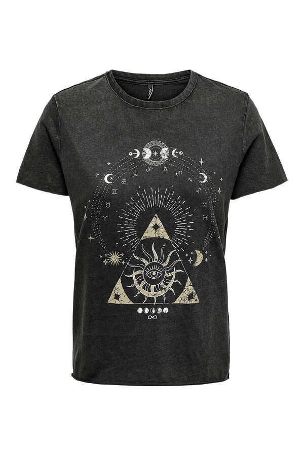 Only Camiseta estampada de manga corta gris
