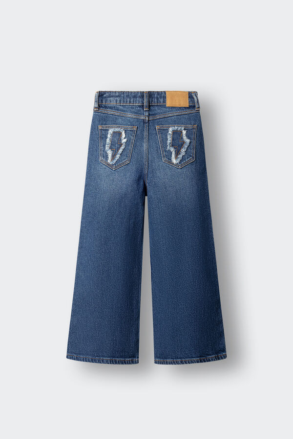Springfield Kids Pantalon culotte denim ni&ntilde;a azul