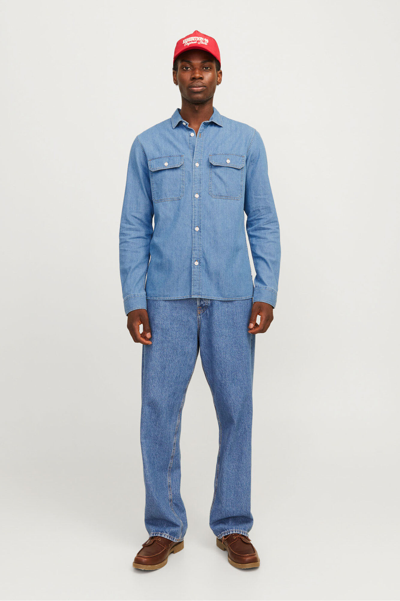 Jack & Jones Hemd im Twill -Stil