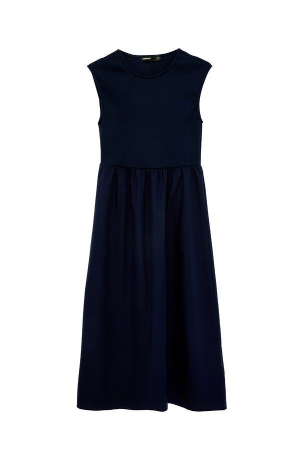 Koton Maxikleid mit Rundhalsausschnitt Blau