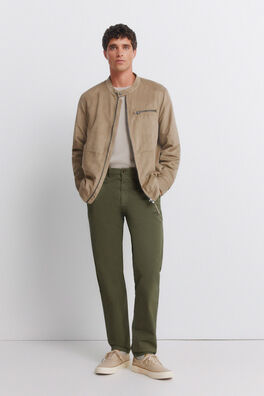 Pantalón chino microestampado slim fit