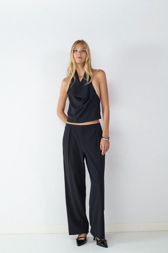 Pantalón traje raya diplomática