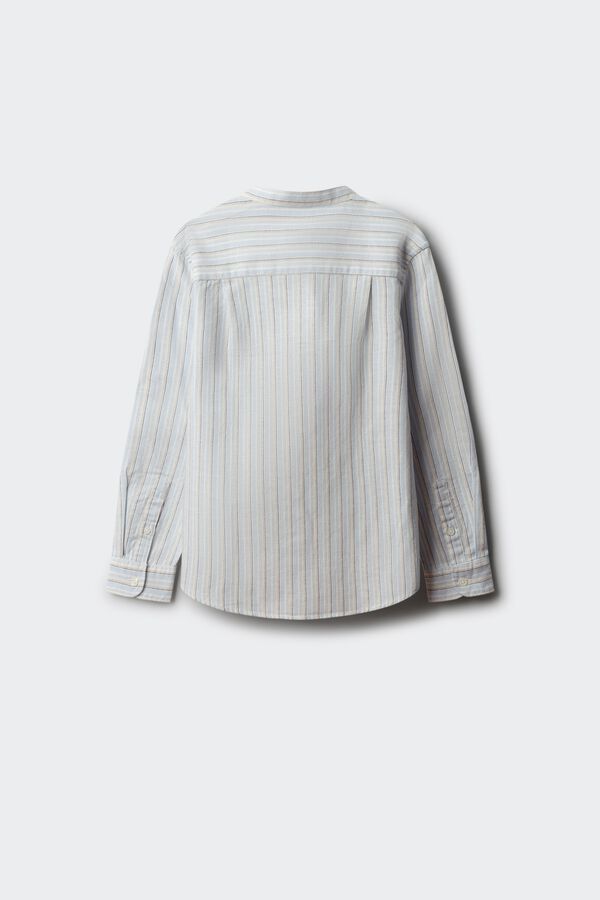 Springfield Kids Camisa Lino Rayas ni&ntilde;o marfil