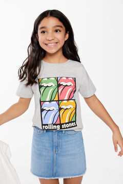 Springfield Girls' Rolling Stones T-shirt grey