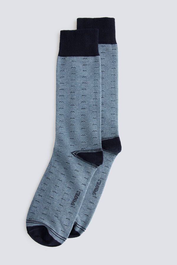 Springfield Blue long socks 5-pack blue