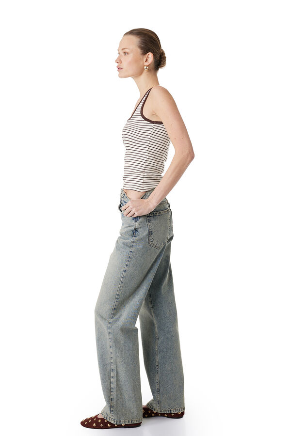 Koton High-waisted straight jeans Zelena