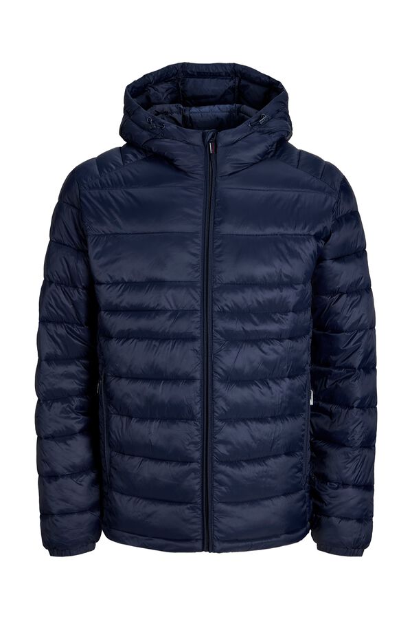 Jack & Jones Cazadora puffer capucha nylon azul