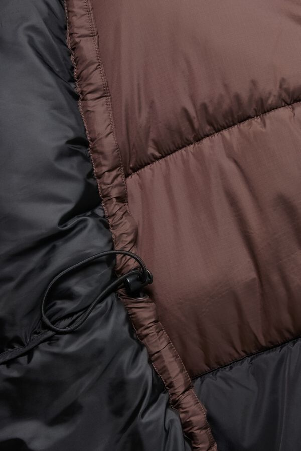 Only & Sons Chaleco acolchado cremallera marr&oacute;n