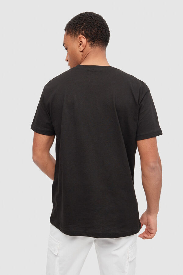 Springfield Basic-T-Shirt schwarz