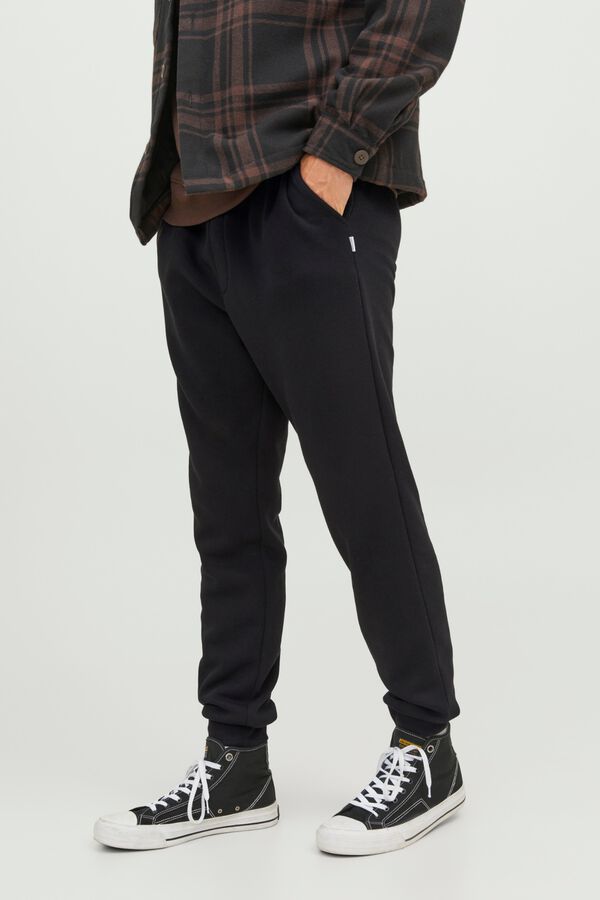 Jack & Jones Regular fit mid-rise trousers noir