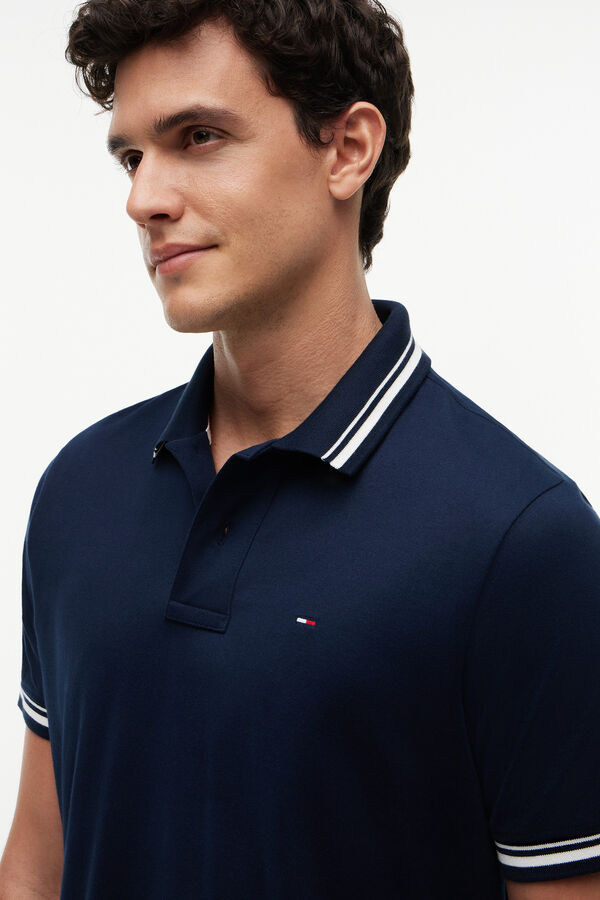 Tommy Jeans Polo manga corta azul