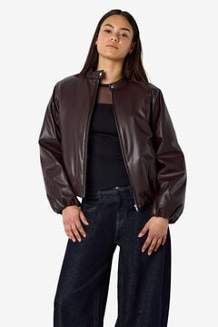 Noisy May Chaqueta efecto piel cuello alto
