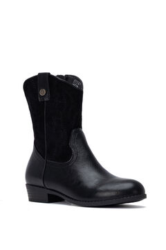XTI Faux suede cowboy ankle boots