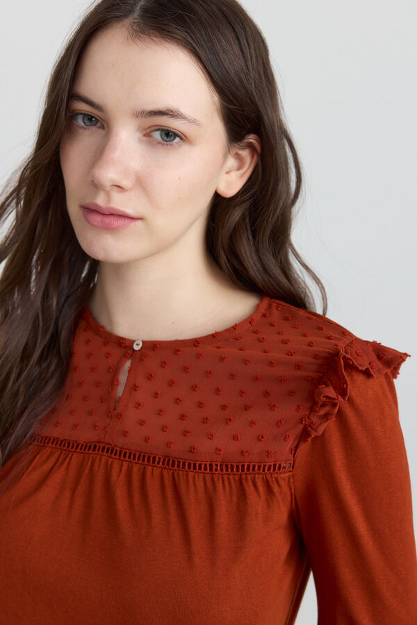 Springfield Plumetis T-shirt red