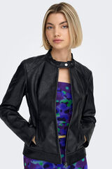Springfield Faux leather jacket  black