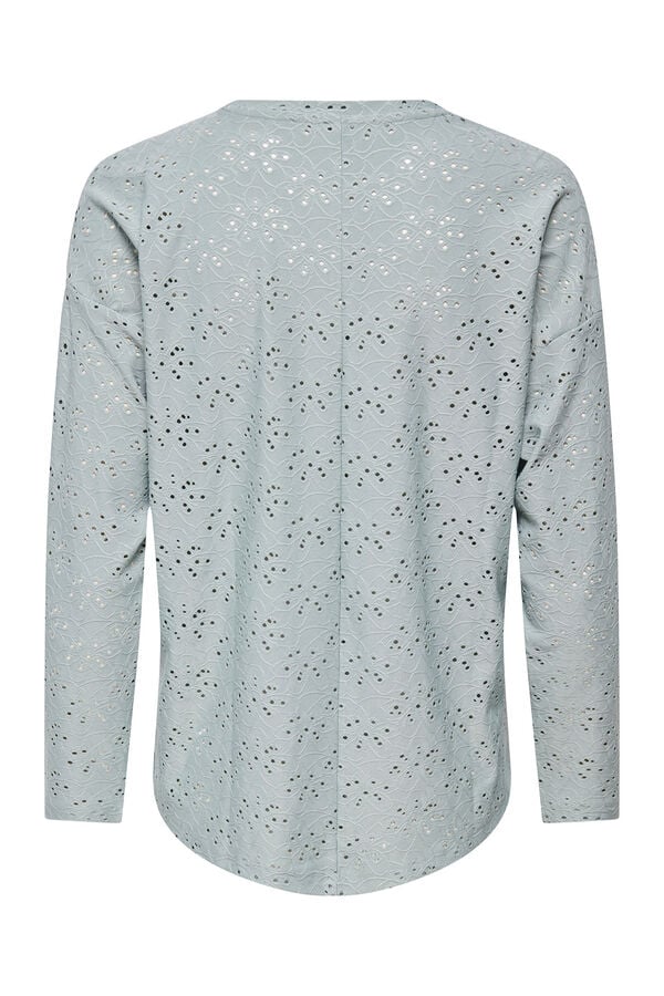 Only T-shirt with cutouts blue