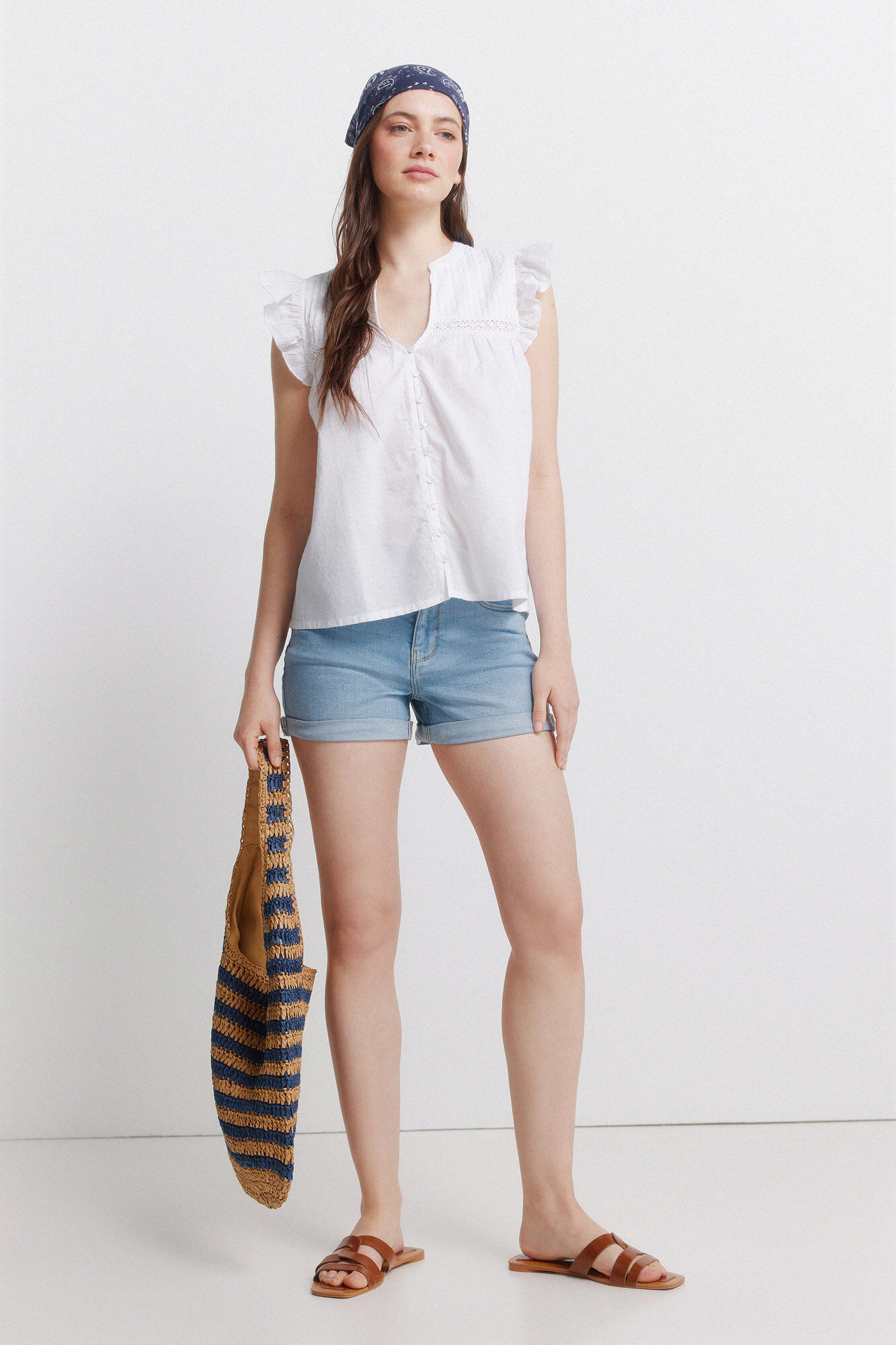 Springfield Shorts basique en denim