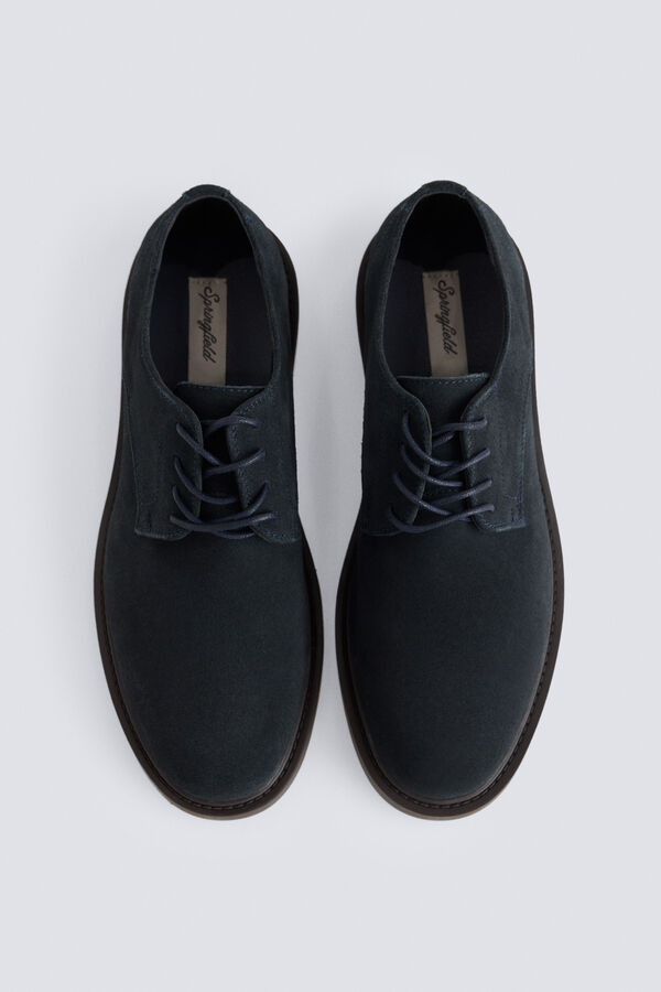 Springfield Zapato traje piel azul