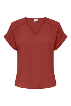Springfield V-neck blouse rouge