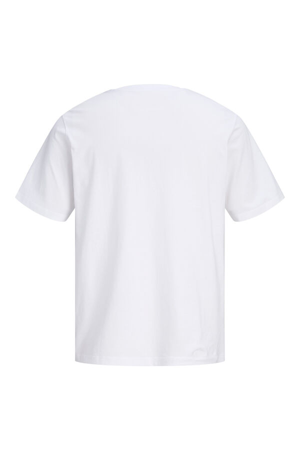 Jack & Jones PLUS Cotton short sleeve T-shirt white