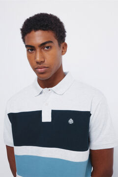 Springfield Regular fit color block piqu&eacute; polo shirt