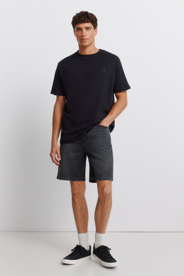 T-shirt básica com logo Springfield | T-shirts de homem | SPF