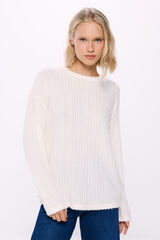 Springfield Chenille structured t-shirt natural