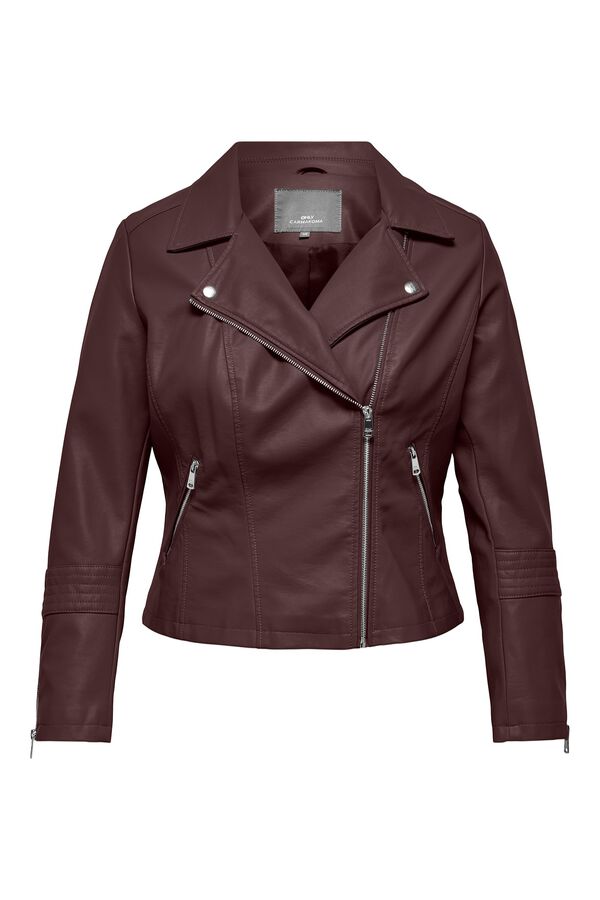 Only Carmakoma Plus size biker jacket printed