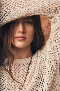 Springfield Lurex pointelle jumper