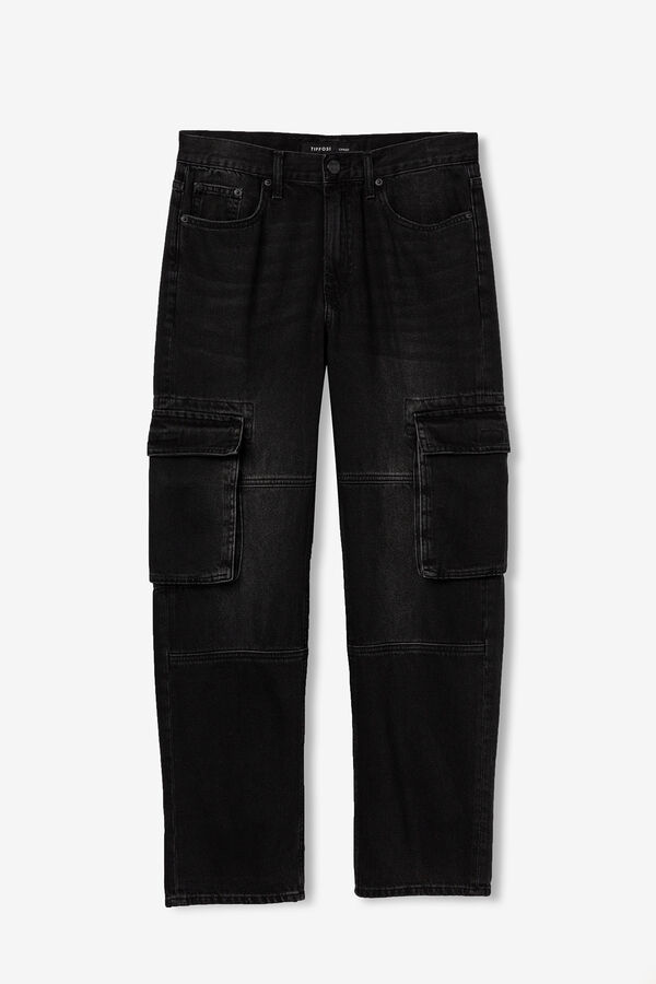Tiffosi Young Wide Leg Cargo Jeans black