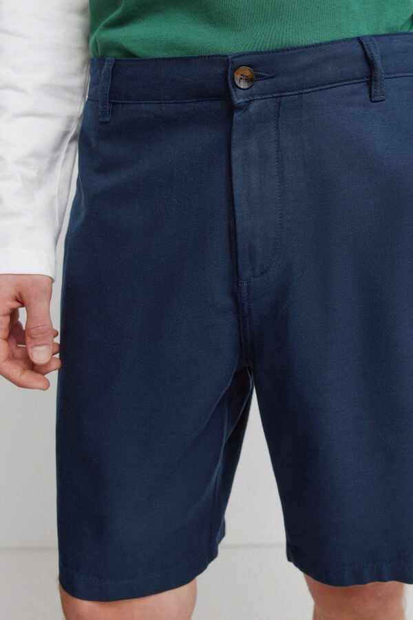 Springfield Bermuda l&eacute;g&egrave;re coupe confort bleu