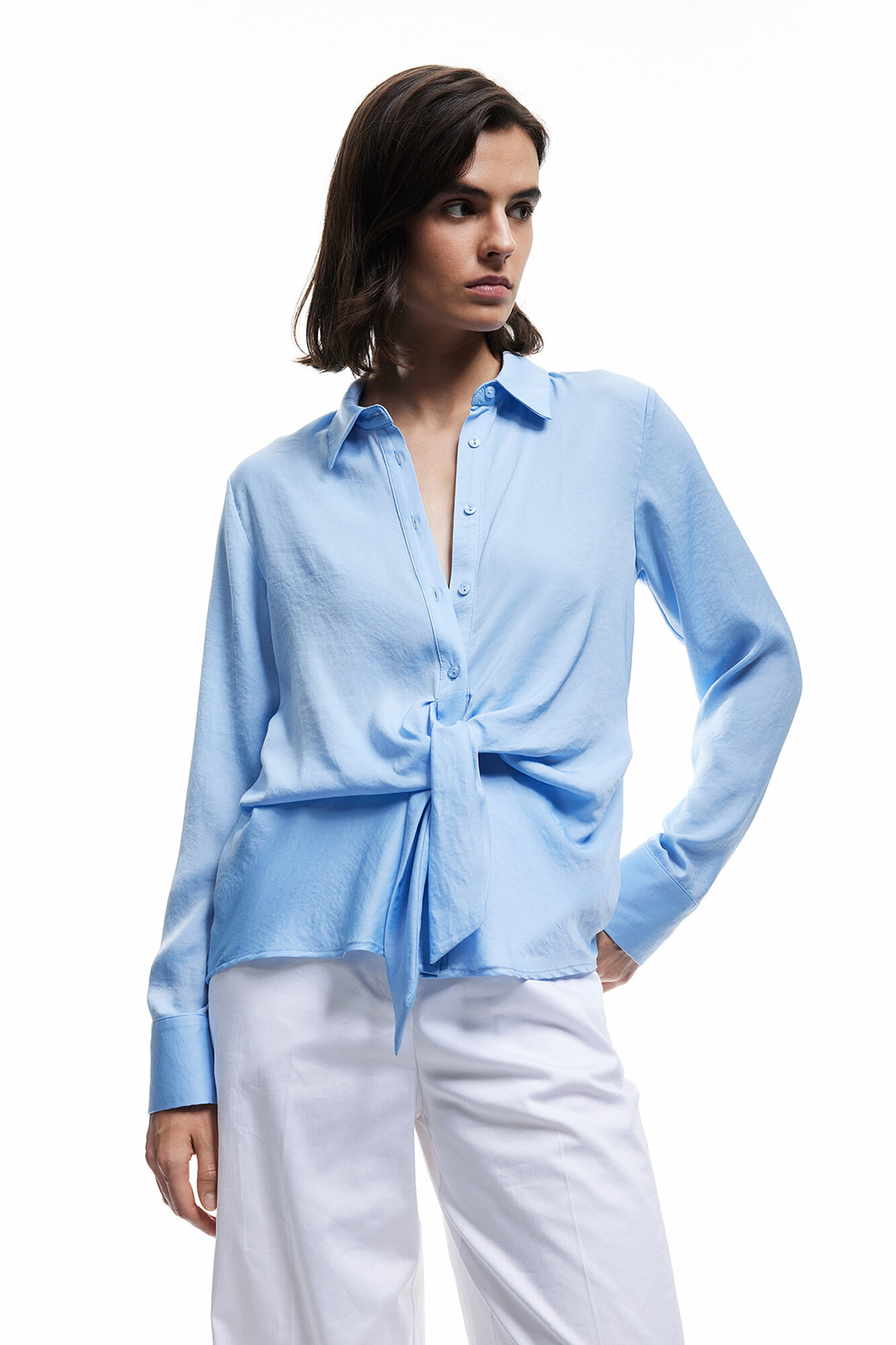 Koton camisa de cetim