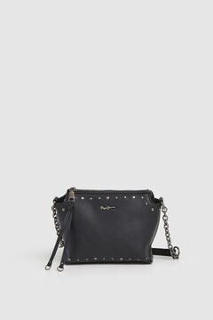Pepe Jeans Bandolera Efecto Piel Con Tachuelas negro