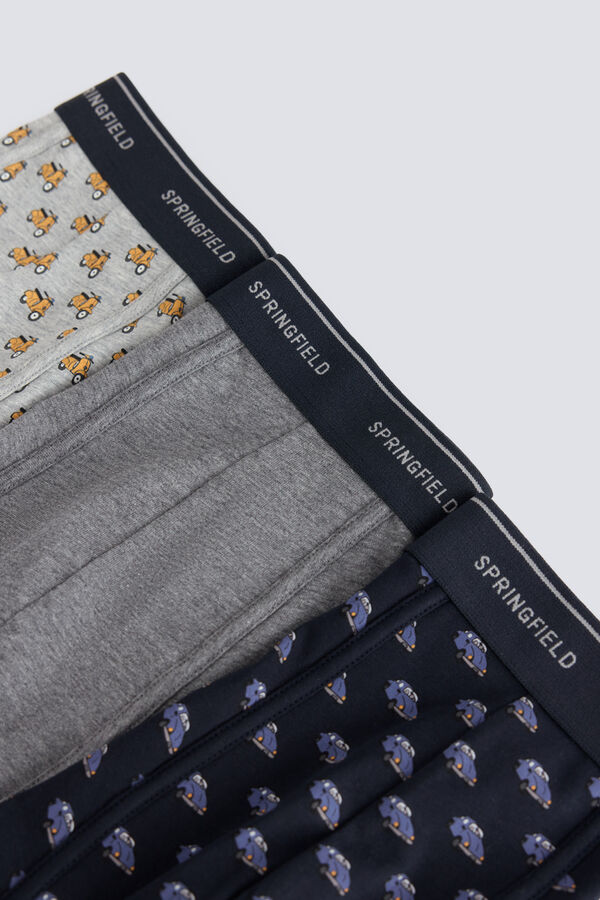 Springfield Pack 3 vehicle boxers grey