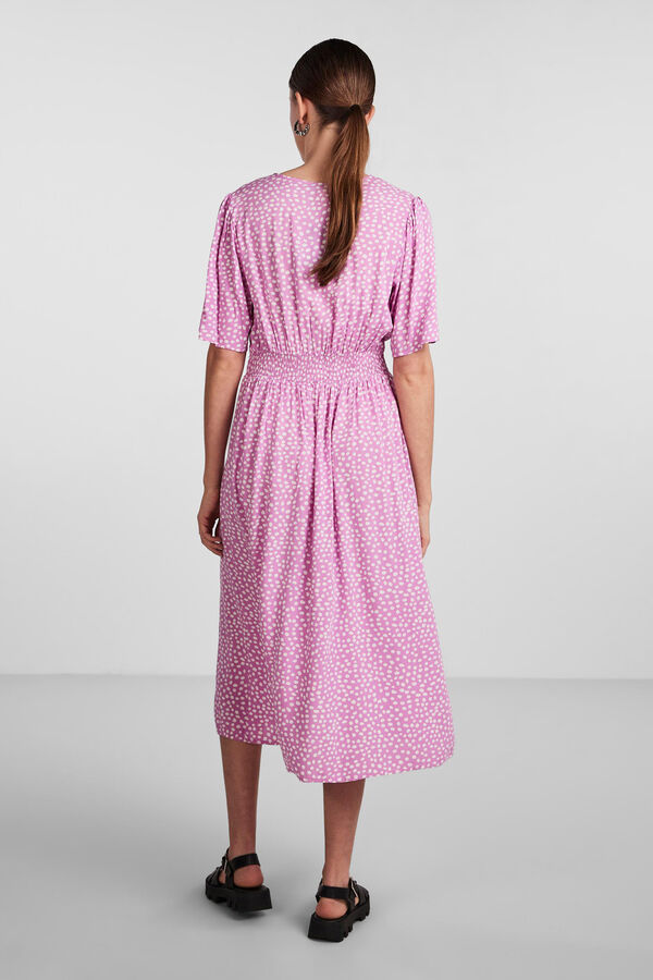 Pieces Vestido largo de mujer. morado/lila