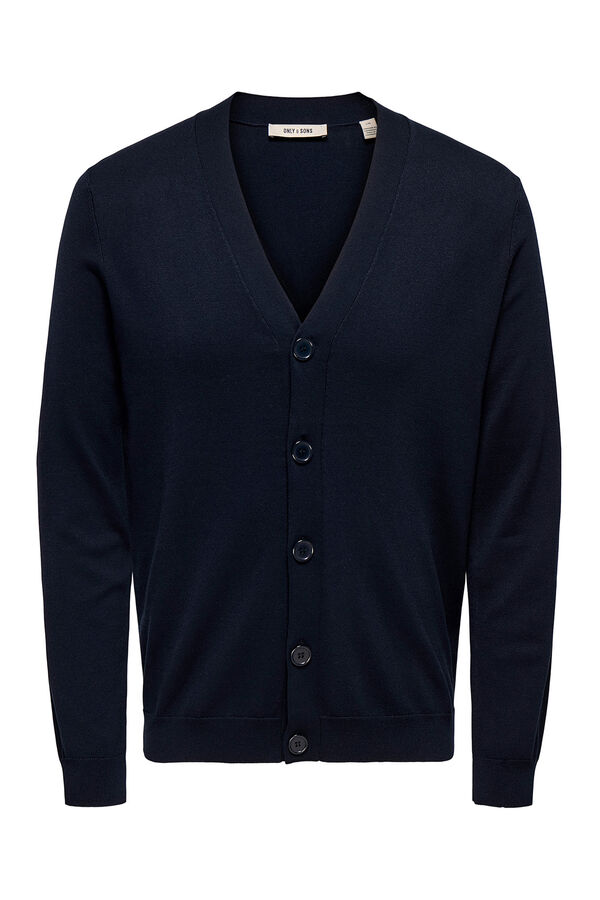 Only & Sons Regular fit cardigan blue