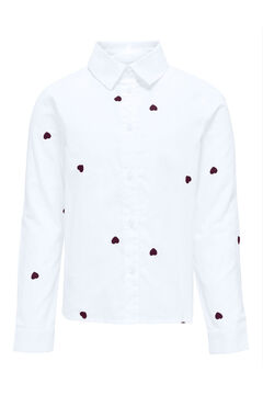 Only Girls Camisa bordado coraz&oacute;n ni&ntilde;a
