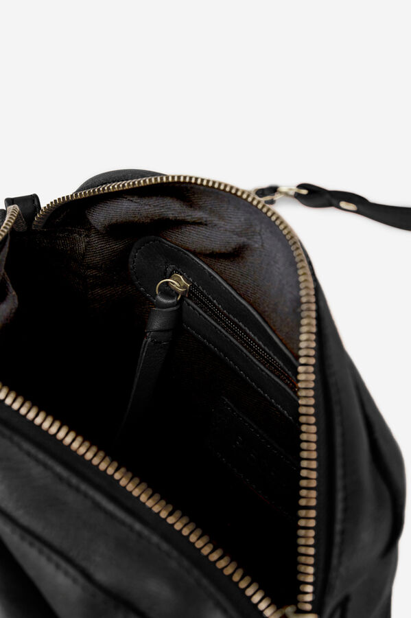 Springfield 100% leather shoulder bag crna