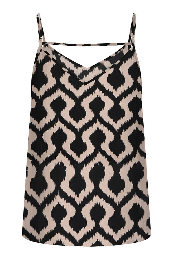 Only Plain strappy top brown