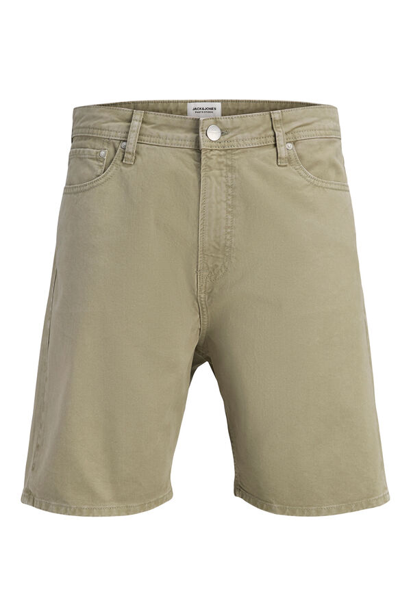 Jack & Jones Loose cotton Bermuda shorts nude