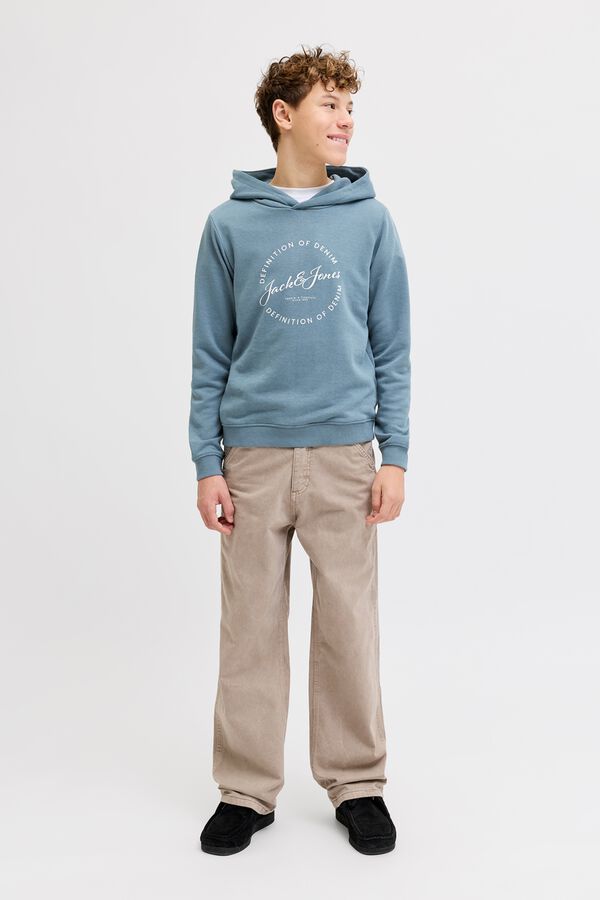 Jack & Jones Junior Fleece hooded sweatshirt grey